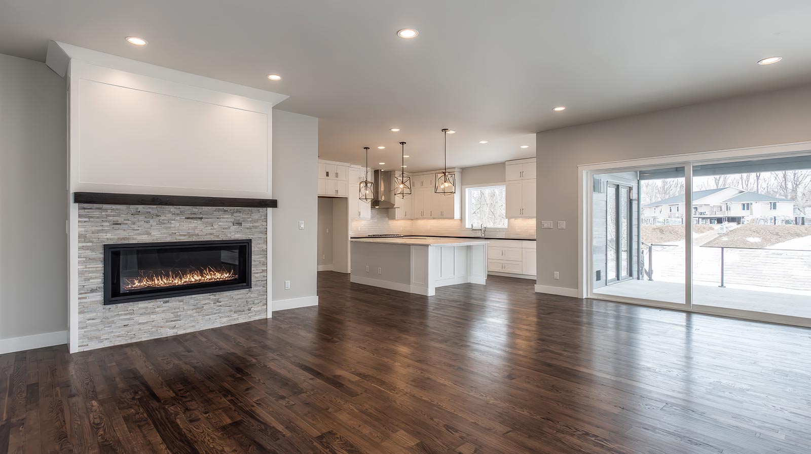 Home Renovation Australia-modern-home-interior-with-fireplace-open-floor-plan_70705431